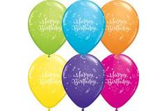Meerkleurige Happy Birthday Ballonnen 13cm - 100 stuks 1