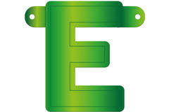 Banner lettera e verde lime 1