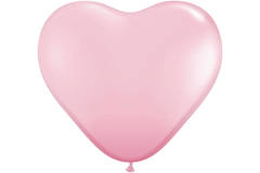 Roze Hart Ballonnen 28cm - 100 stuks