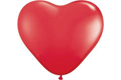 Balony czerwone serce 28 cm - 100 sztuk