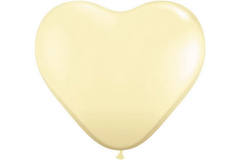 Big Heart Balloons Ivory 90 cm - 2 pieces
