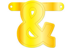 Banner-Girlande Und-Zeichen Gelb