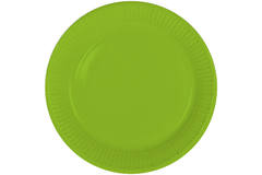 Green Disposable Plates 23 cm - 8 pieces