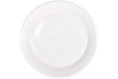 White Disposable Plates 23 cm - 8 pieces
