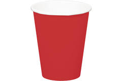 Red Disposable Cups 350 ml - 8 pieces 1