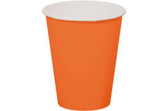 Orange Disposable Cups 350 ml - 8 pieces