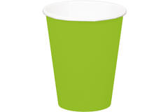 Green Disposable Cups 350 ml - 8 pieces