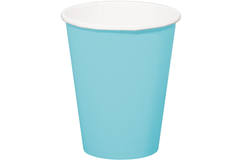 Baby Blue Disposable Cups 350 ml - 8 pieces