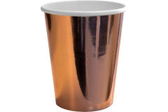 Rosé-Gold coloured Metallic Cups 250 ml - 8 pieces 1