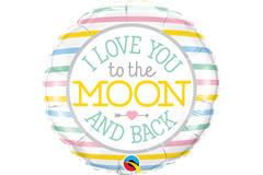 Love You To the Moon Foil Balloon - 45 cm 1