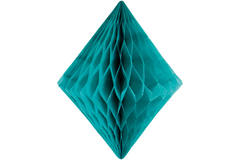 Honeycomb Diamant Turquoise - 30cm