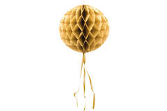 Wabenfächerballon Rund Gold - 30 cm 1