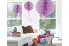 Lilac-Purple Honeycomb Ball - 30 cm 2