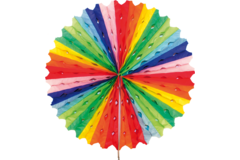 Rainbow Honeycomb Fan - 45 cm