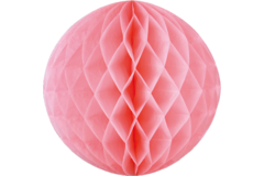 Baby XL-Wabenfächerballon Rund Rosa - 50cm