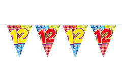 Blocchi Ghirlanda Mini Festone 12esimo Compleanno - 3 m 1