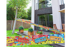Barricade Tape Birthday Blocks - 7 m