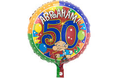 Palloncino foil 50 anni Abraham Blast Party - 45 cm