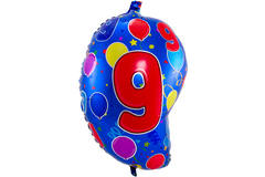 9th Birthday Helium Foil Balloon Number 9 - 56cm 1