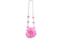 Sweet 16 Necklace Pink Fur 1