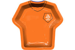 Football Shirt Orange Disposable Plates - 8 pieces