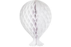 White Honeycomb Balloon - 37 cm