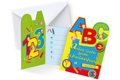 First Day at School Invitations - 6 pieces