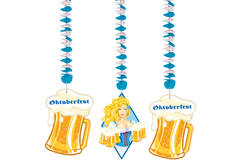 October Beer Festival Beer Mug Hangers - 3 pieces