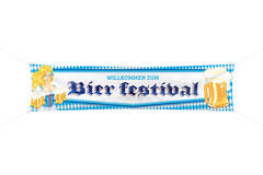 Banner per boccali di birra dell'Festa della birra di ottobre - 180x40 cm