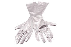 Handschoenen metallic zilver