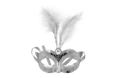 Venezianische Maske Silber Metallic 1