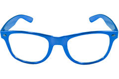Okulary metaliczno-niebieskie