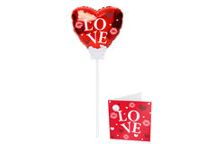 Mini wish balloon XS Red Love - 15 cm