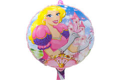 Roze Prinses Folieballon Onverpakt - 46cm 1