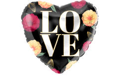 Palloncino Foil a Forma di Cuore "LOVE" - 45 cm
