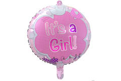 Geburt Mädchen Heliumballon It‘s a Girl - 43 cm