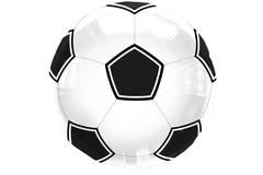 Pallone da calcio nero / bianco 45 cm