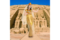 Costume da Cleopatra egiziana 5 pezzi taglia SM 5