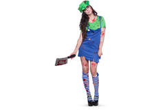 Green Super Plumber Costume for Women - Size L-XL 5