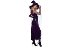 Purple Witch Dress with Hat for Women - Size S-M 2