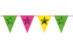 Neon Party Bunting Garland - 6 m
