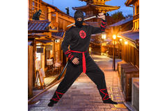 Costume da guerriero ninja per uomo M-L 2