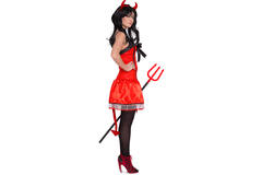Red Devil Dress Ladies-L-XL 3