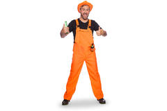 Overall Neon Orange for Adults - Size S-M 4