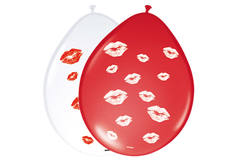 Palloncini romantici con labbra - 8 pezzi