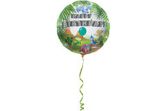 Foil Balloon 'Happy Birthday!' Dinosaur - 45cm