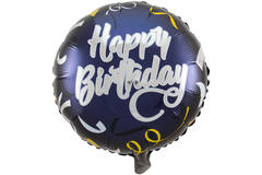 Palloncino foil Happy Birthday Stylish Party - 45 cm