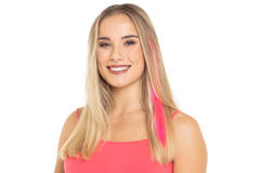 Hair Extension Neon Pink