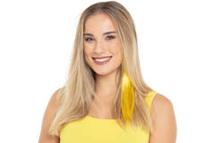 Hair Extension Neon Yellow