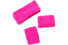 Sweatbands Neon Pink - 3 pieces